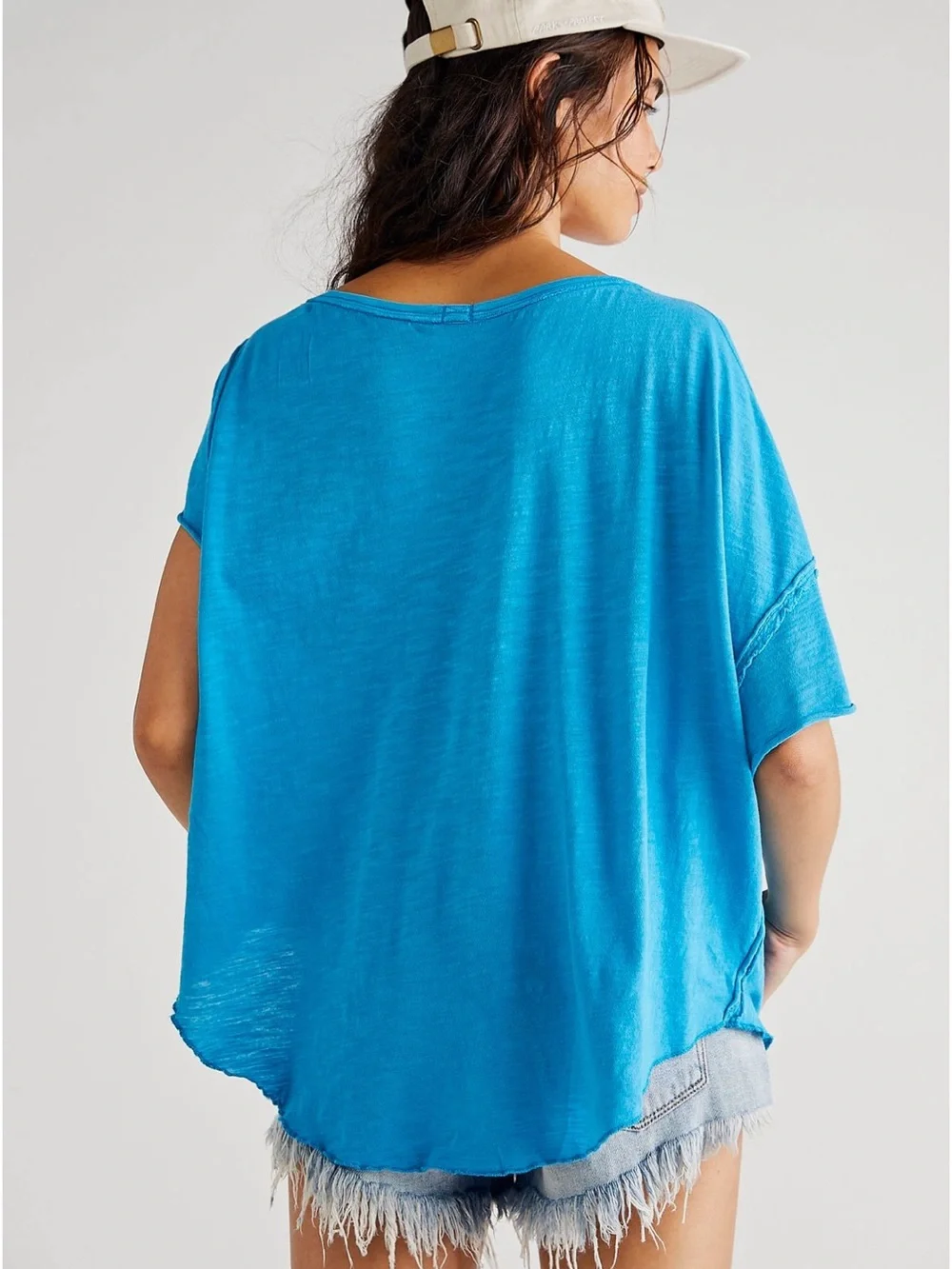 Free People x We the Free Care FP White U Fancy Tee Off Shoulder White T-shirt - Picture 8 of 10